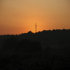 Sunrise - glowing pylon