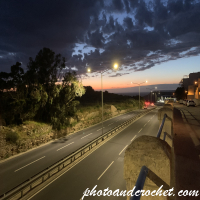 Mellieha Bypass just after sunset - Image