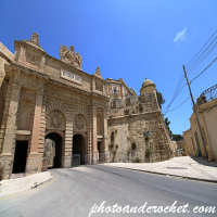 Valletta - City wall - Victoria Gate - Image