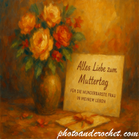 Muttertagskarte – Ölgemälde - Image