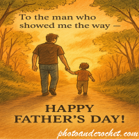 Father and Child Walking – Image