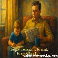Impressionist Father’s Day Card – Image