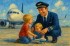 Pilot and Child Father’s Day Card – Image