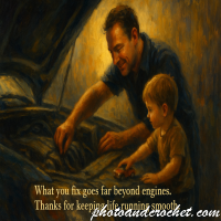 Father’s Day Garage Scene – Image
