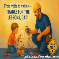 Electrician Father’s Day Card – Image