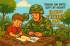 Cartoon Soldier Father’s Day Card – Tough on Duty, Soft at Heart