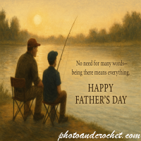 Father’s Day Card – Quiet Fishing - Image