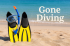 Gone Diving E-Card – Snorkeling Gear on Sunny Beach - Image