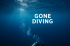 Gone Diving E-Card – Underwater Bubbles and Sunbeams