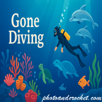 Gone Diving E-Card – Swimming with Dolphins - Image