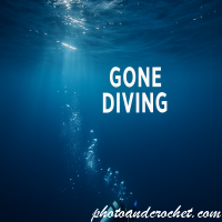 Gone Diving E-Card – Underwater Bubbles and Sunbeams - Image