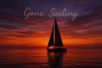 Gone Sailing – Sunset over the Horizon