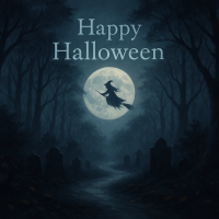 Moonlit Path – A Halloween Night's Journey