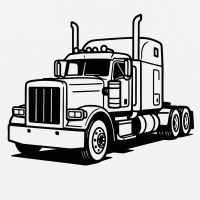 American Style Truck – Perspective View