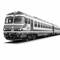 Croatian Regional Diesel Train – 3D Clipart