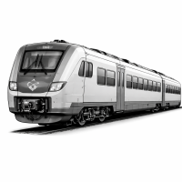 Swedish Regional Diesel Train – 3D Clipart