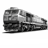 Indische Schwere Güter-Diesellokomotive – 3D Clipart