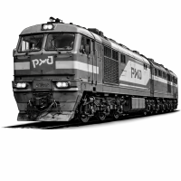 Russian Heavy Freight Diesel Locomotive – 3D Clipart