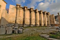 Ruinen der Hadriansbibliothek in Athen
