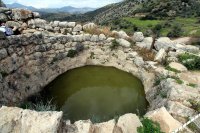 Stone-Lined Water Reservoir at the Archaeological Site of Mycenae