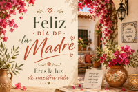 Feliz Día de la Madre – การ์ดวันแม่สไตล์เมดิเตอร์เรเนียน