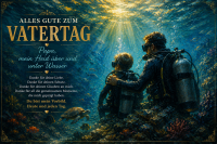 Alles Gute zum Vatertag – German Diver Father Oil Painting Edition